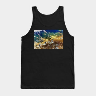 Transalpina road crossing the mountains Tank Top